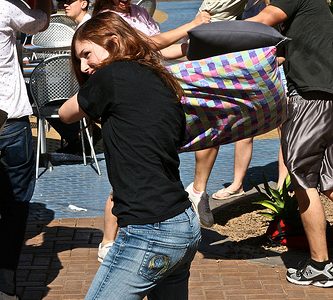 Pillow Fight flashmob in Tempe